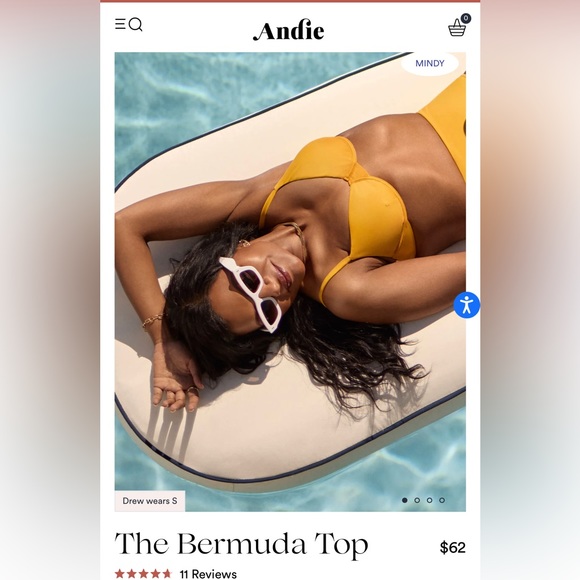 NWT Andie Swim Mindy Kaling Bikini Set BLACK - Picture 2 of 5